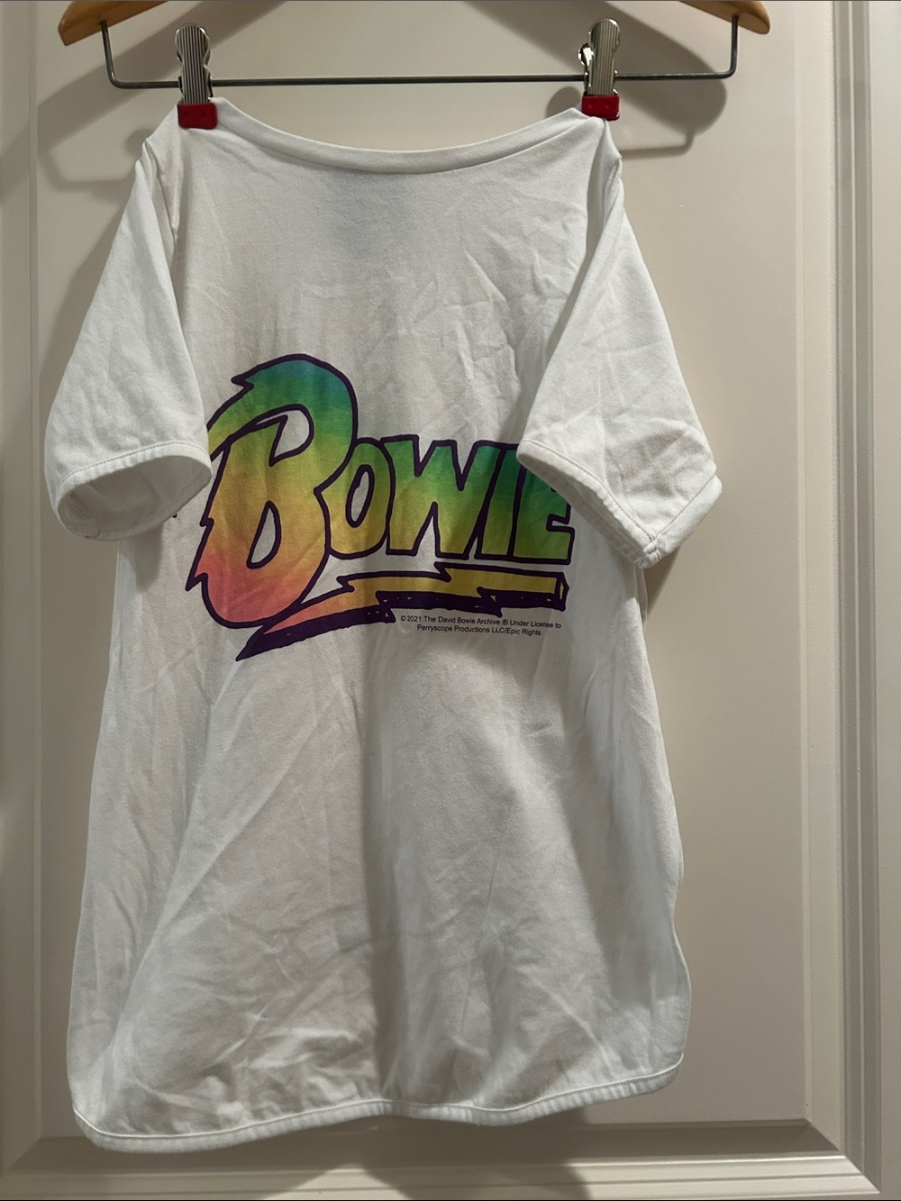 Blended David Bowie Graphic pullover Dog Pet stretchy T-shirt Tee clothing XL